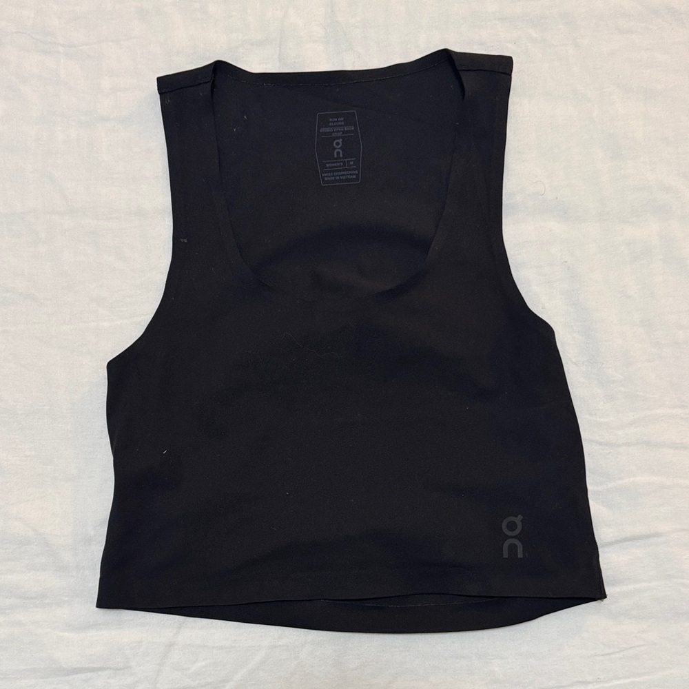On Running Jet Black Women's Tank Top